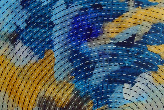 Infinity. Blue and Gold