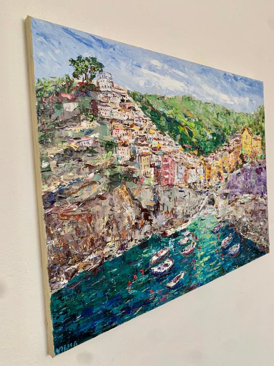 Riomaggiore Coast in Italy