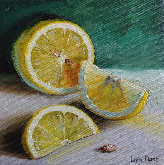 Lemon fruit mini still life