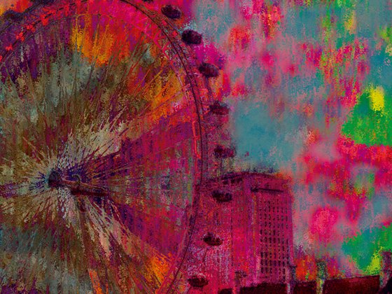 Psicodelia, London Eye/XL large original artwork