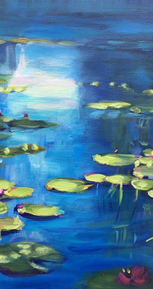 Waterlilies 4 by Elena Sokolova