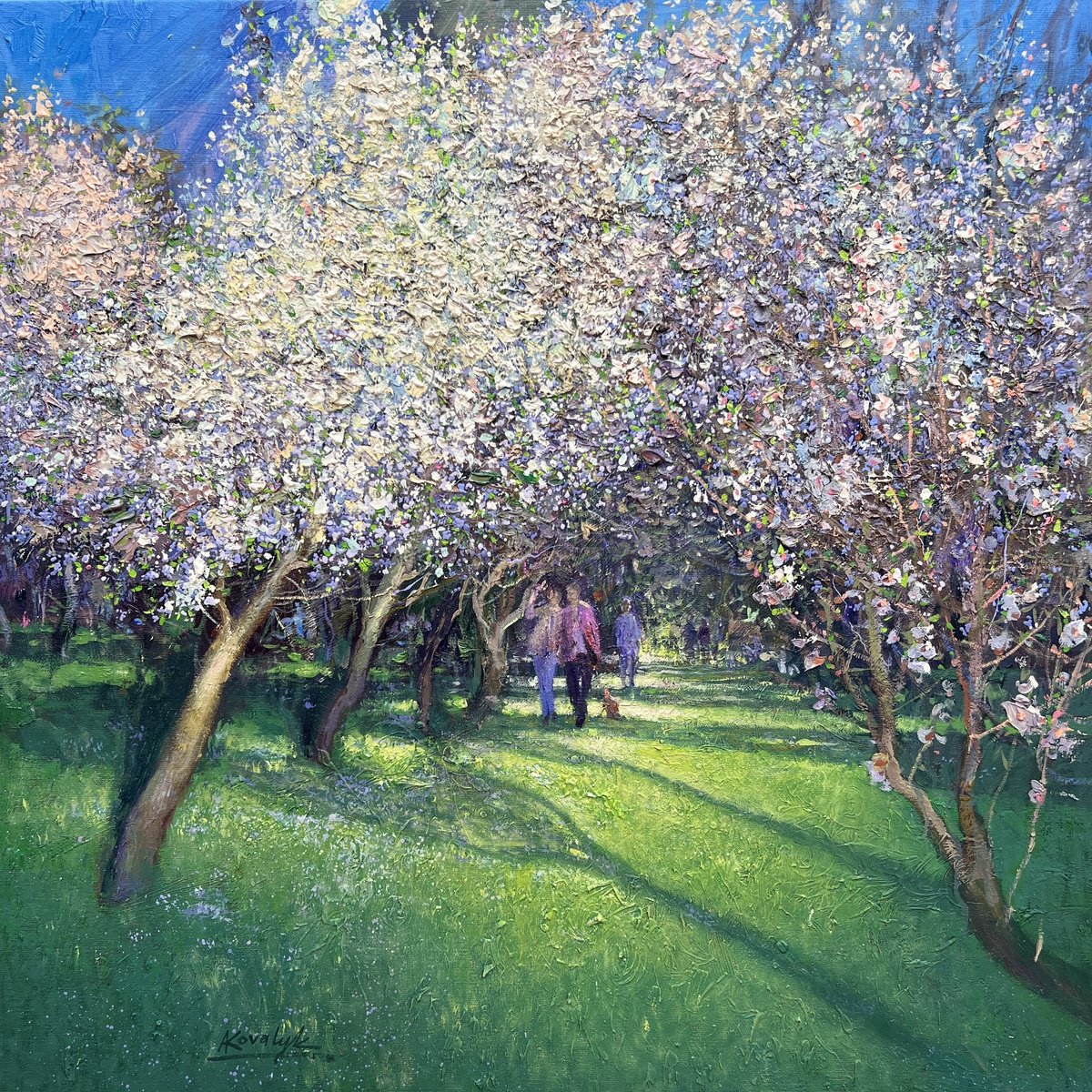 Primavera En Madrid By Andrii Kovalyk, 28 X 28, Artwork For Sale On Artfinder