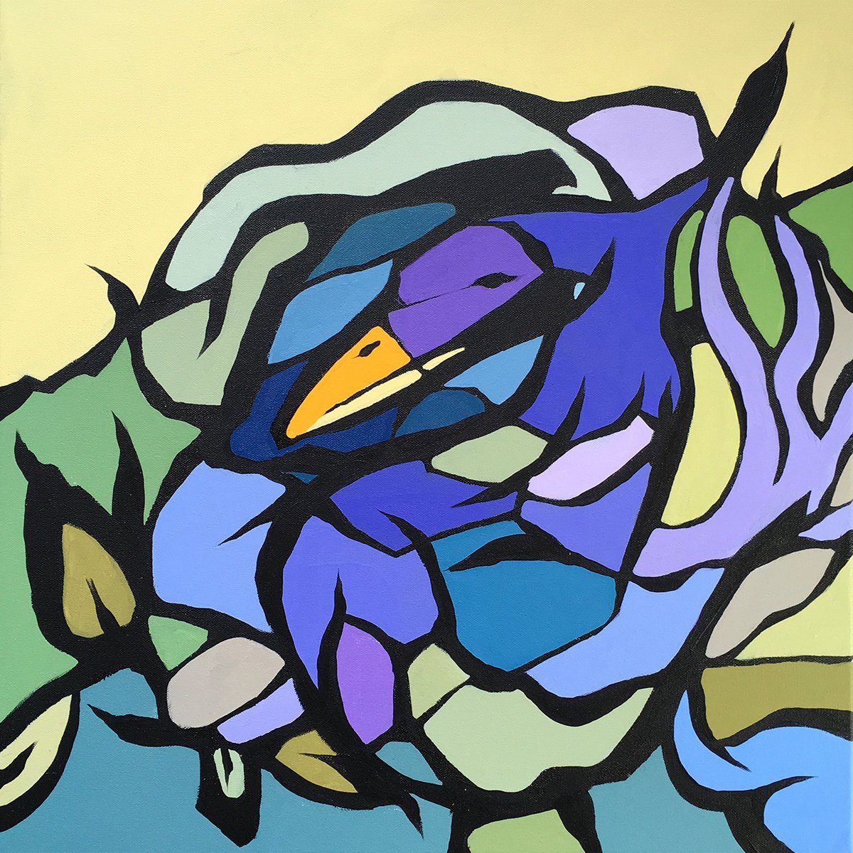 Violet Bird Splendor by Lennart Jensen