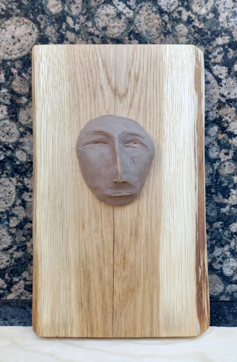 Naive Portrait Relief By Rasho Mitev, 7 X 10", "Estimate", Original Artwork