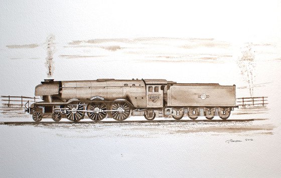 Flying Scotsman - Sepia