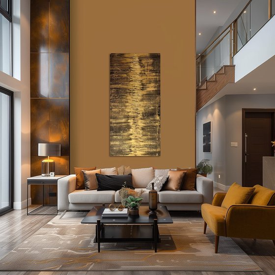 Golden Fire 60x120x2 cm