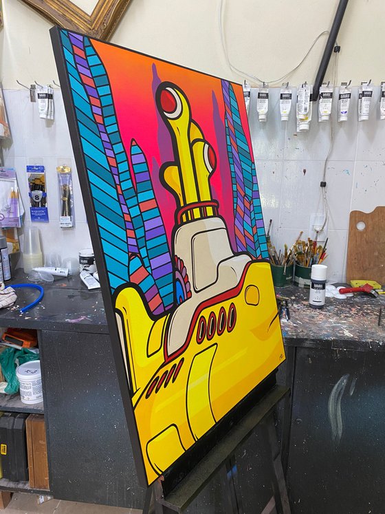 Yellow Submarine on Pink