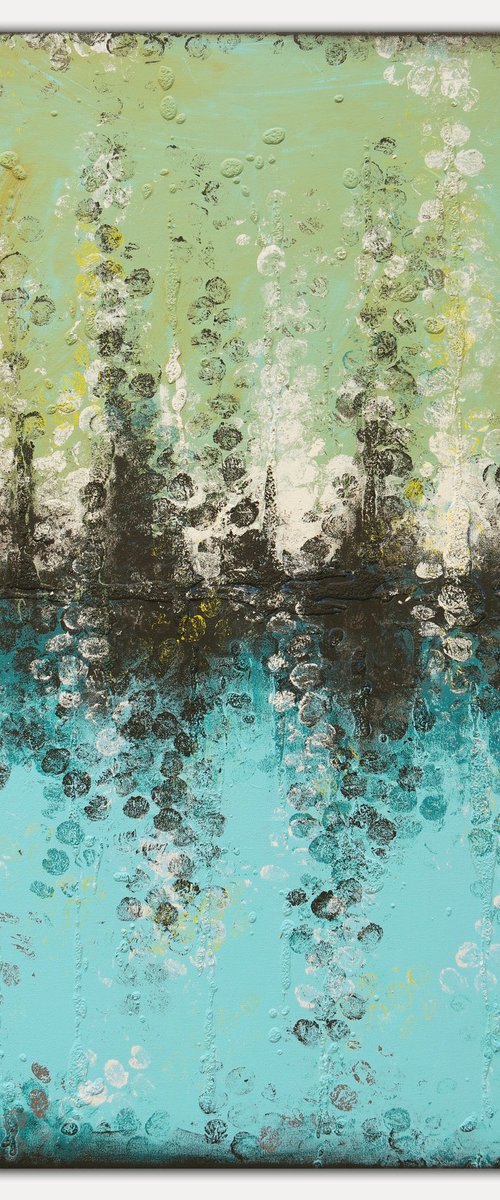 Boiling Bubbles Turquoise by Ronald Hunter