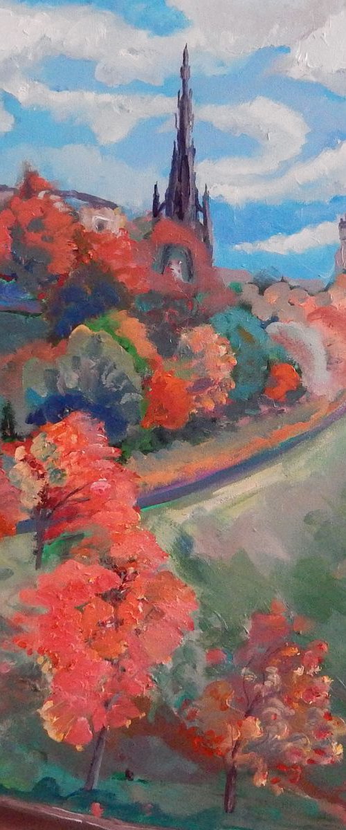 Princes Street Gardens, Edinburgh, Autumn by Stephen Howard Harrison