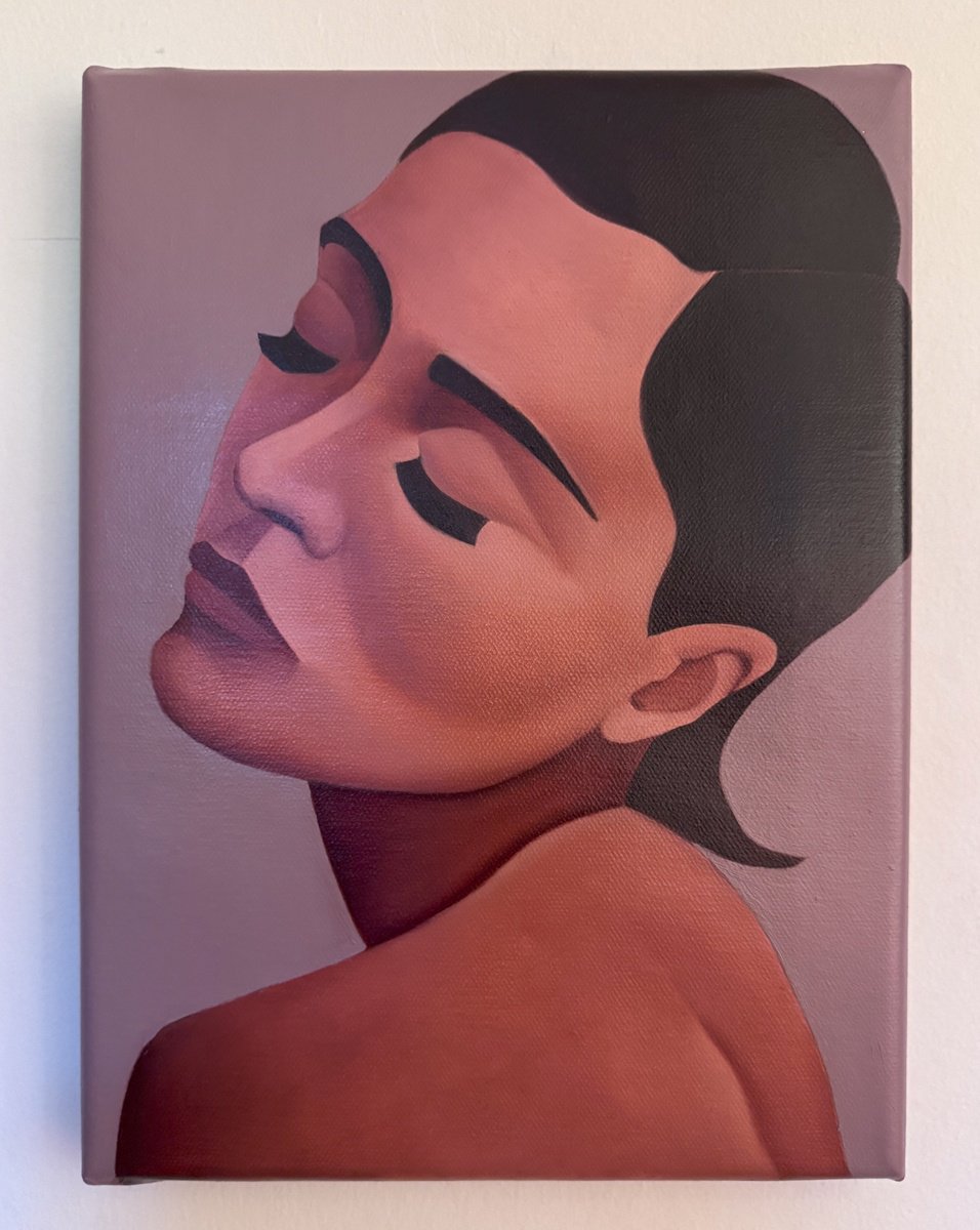 Impressionistic Portrait Oil Painting By Tim Muddiman, 9 X 12", Lucienne, Original Artwork