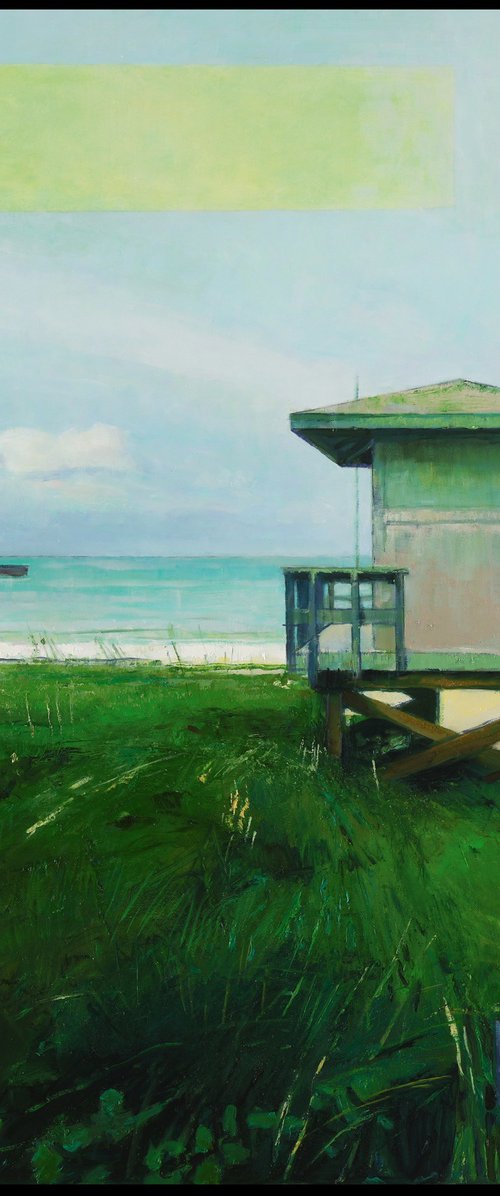 Quiet Rain on Duty, Framed by Bo Kravchenko