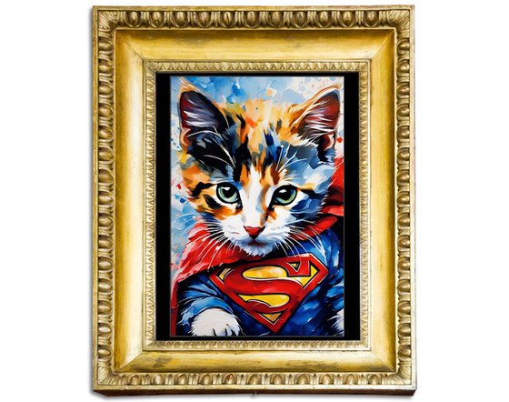 Superman Dressed Kitty