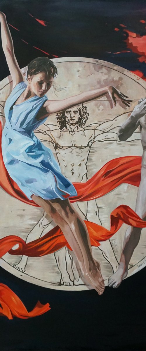The Vitruvian Man by Janusz  Orzechowski
