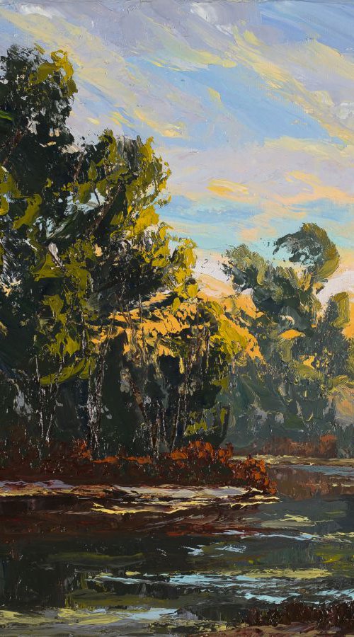 Running River, Fading Sun by Paula Ryan