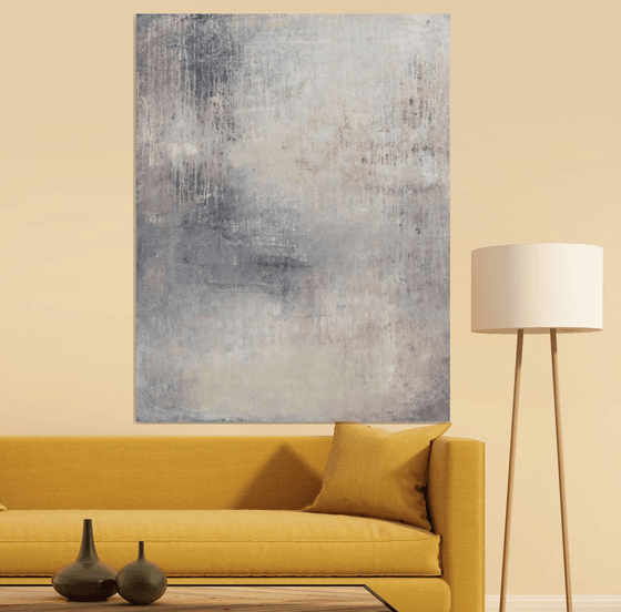 "1198 abstract beige/silber wall"