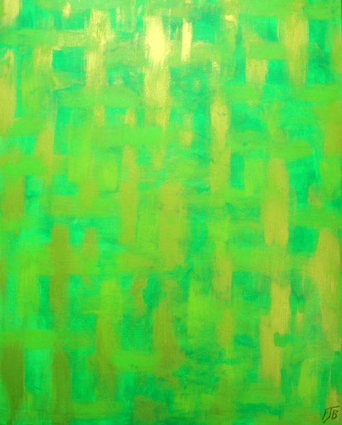 Green I ( Large 30" x 40 ") by Paul J Best