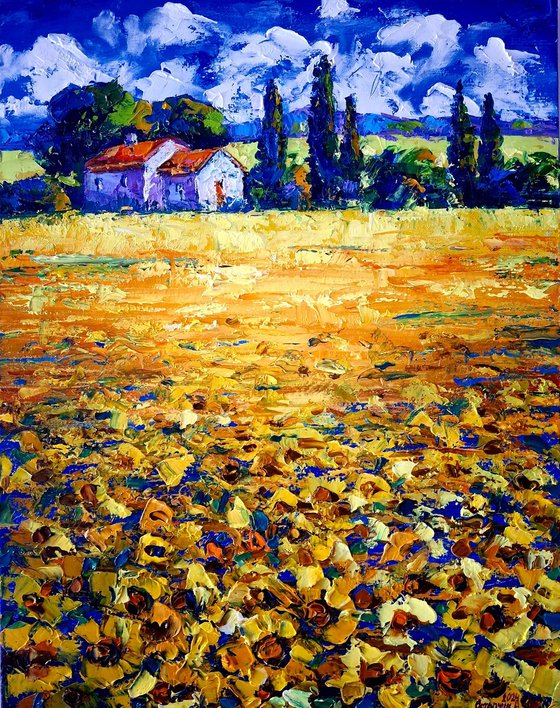 RURAL LANDSCAPE (sunflowers)