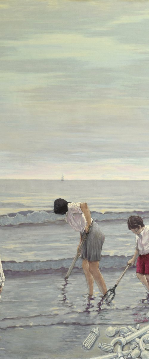 Working in the shore by Antonio Mele