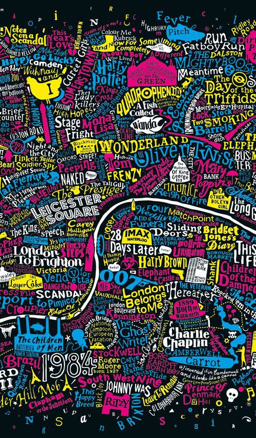 London Film Map (CMYK) by Dex