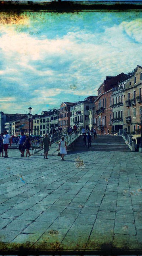 Venice in Italy - 60x80x4cm print on canvas 02496m3 READY to HANG by Kuebler