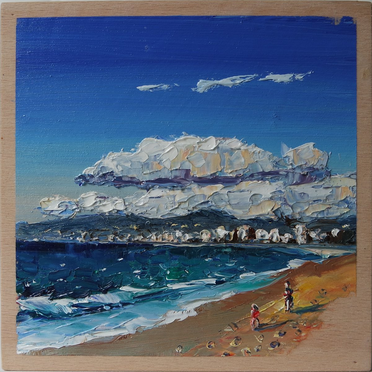 ’TURKISH RIVIERA, ALANYA’ - Small Oil Painting on Wood Panel by Ion Sheremet