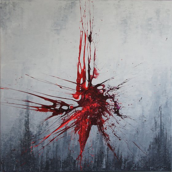 Sudden Impact I (Spirits Of Skies 100133) (100 x 100 cm) XXL (40 x 40 inches)