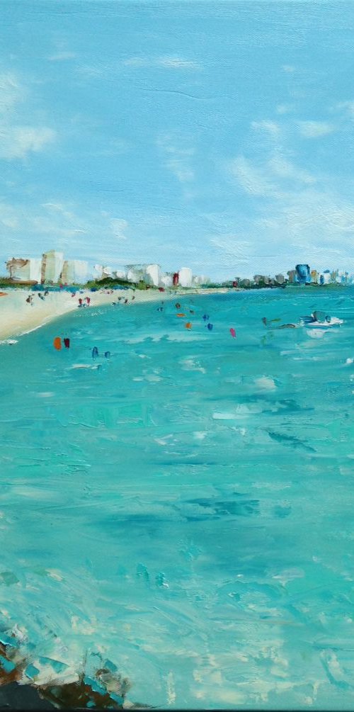 Miami Long Beach - View from the Rocks by Emma Bell