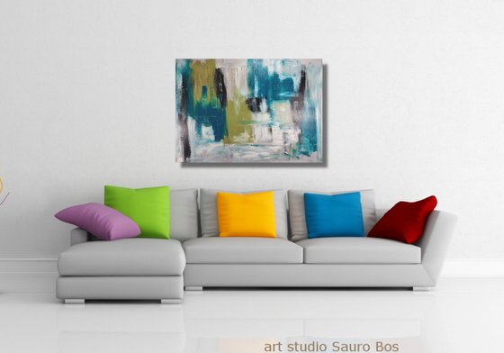 large paintings for living room/extra large painting/abstract Wall Art/original painting/painting on canvas 120x80-title-c712