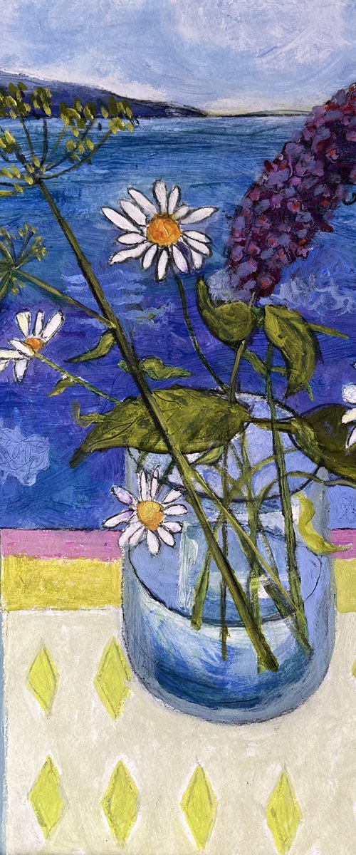 Flowers in a Seascape by Christine Callum McInally