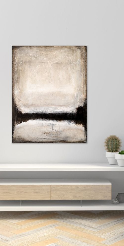 Brown abstract painting BR576 by Radek Smach