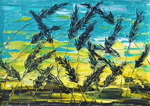 Grass In Turquoise by Daniel Urbaník