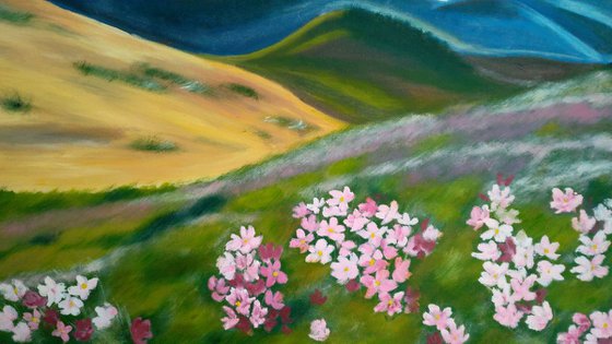 Appalachians Flowering Mountains original oil painting