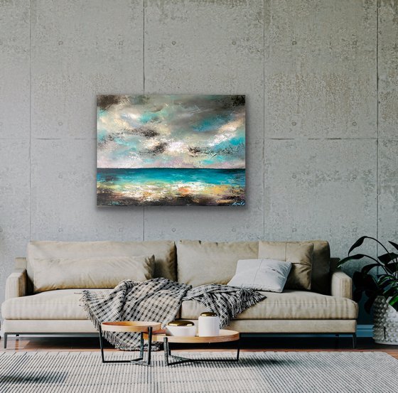 Light at the end of the tunnel 1 - Landscape Painting