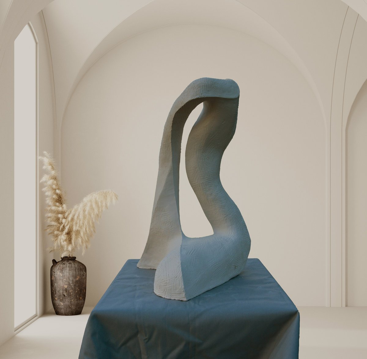 Clay Sculpture , Breath Of Air By Ivan Stoyanov, 10 X 16, Artwork For Sale On Artfinder