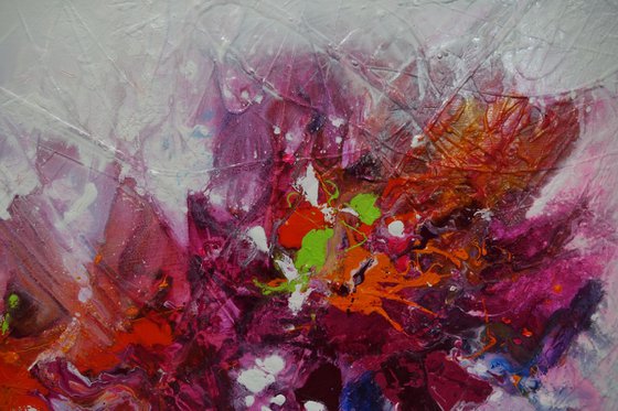 Bouquet Maximus 160cm x 60cm Colourful Abstract Art