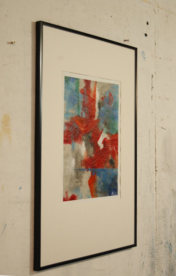 Abstract Variations # 76. Matted and framed.