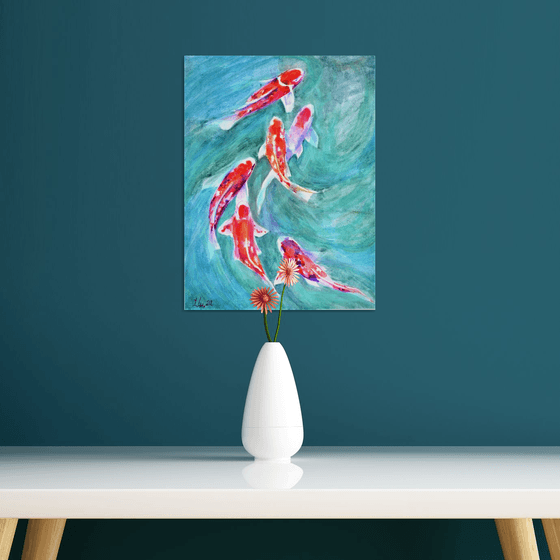 Red Koi Fish