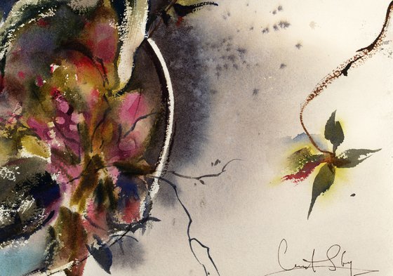 Florals in Japanese Vase