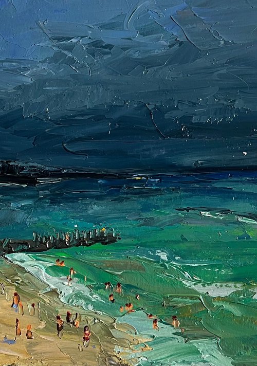 People on the Beach by Boris Serdyuk