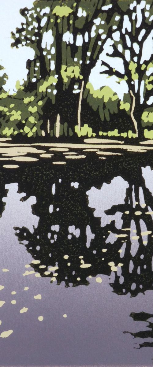 Trees Cast Reflection by Alexandra Buckle