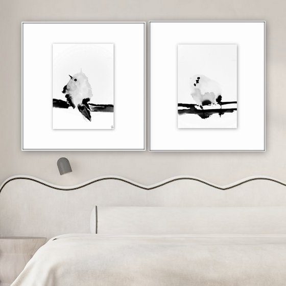 2 Original Watercolor Artworks.