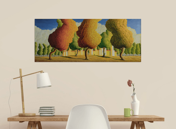 ALBERI con PICCOLA CITTA'