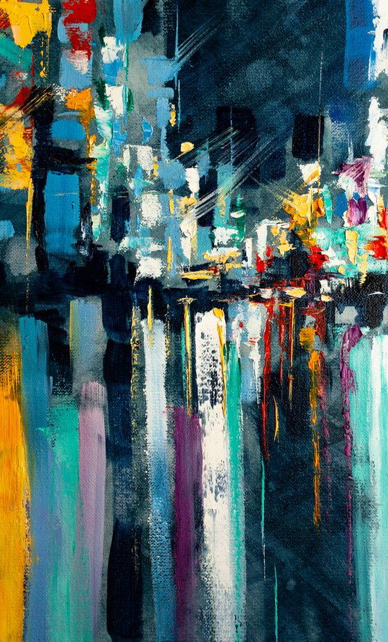 Abstract Night city