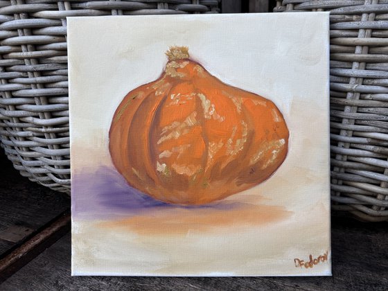 A small pumpkin. still life