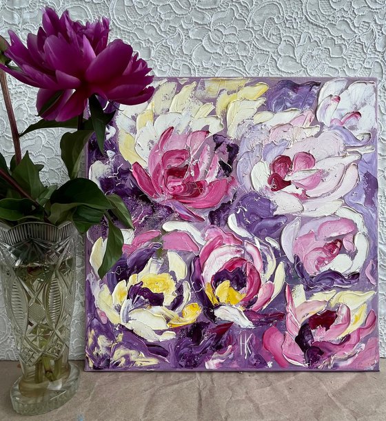 Peony Original Painting