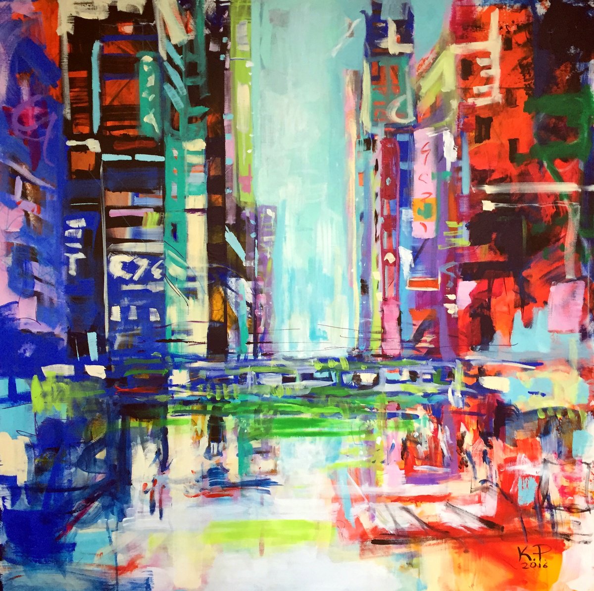 Yamanote - Sen By Kasia Pawlak, 48 X 48, Artwork For Sale On Artfinder