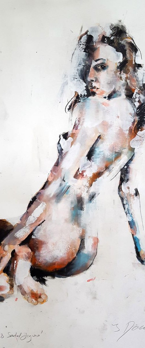 7-29-18 seated figure by Thomas Donaldson