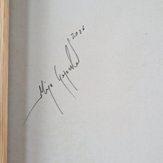 Turquoise and White XIII