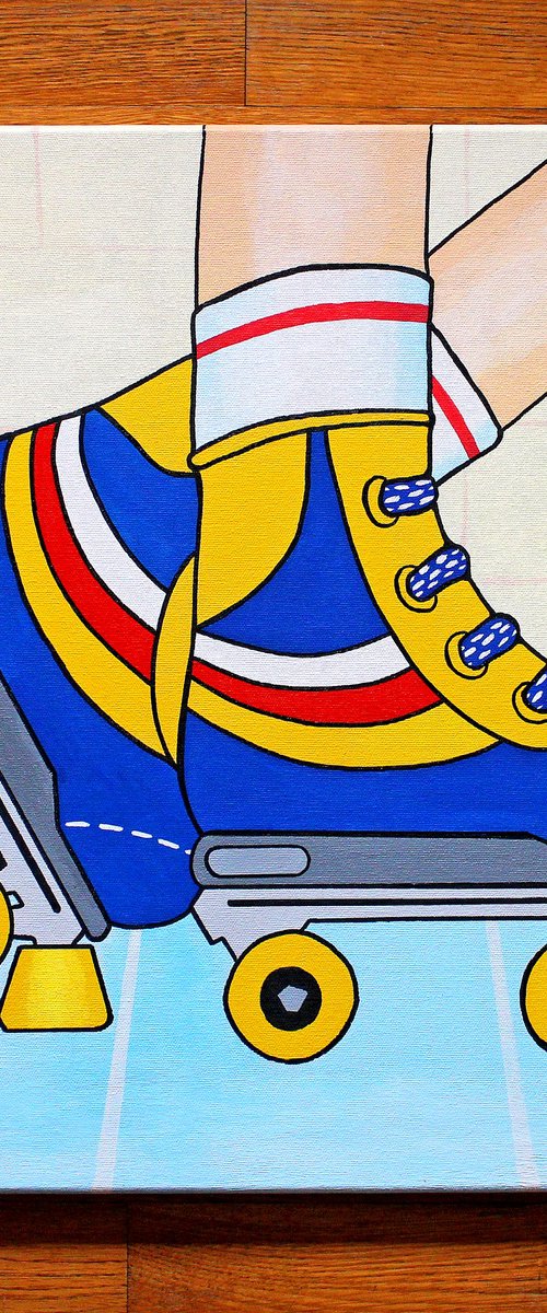 Retro Roller Skates by Ian Viggars