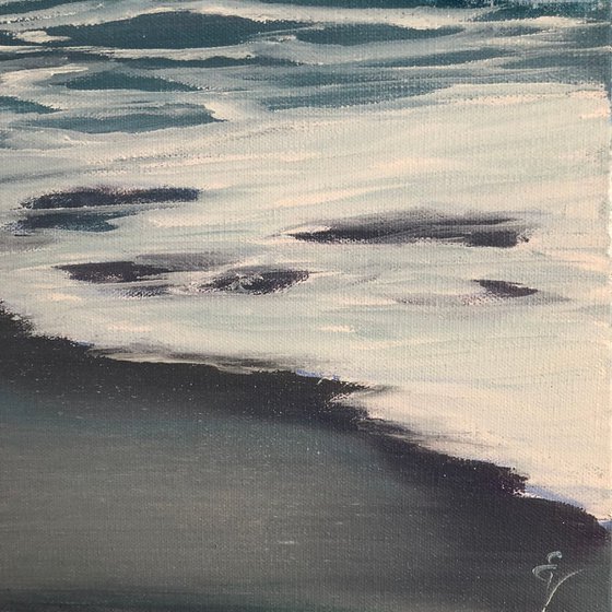 Coastal Rhythms, plein air ocean wave painting